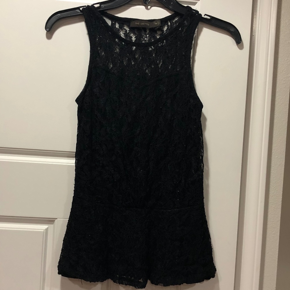 The Limited Black Lace Top Size XS